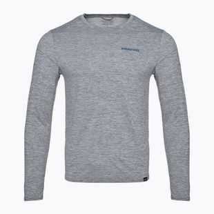 Longsleeve pentru bărbați Patagonia Cap Cool Daily Graphic Shirt-Waters boardshort logo abalone blue/feather grey
