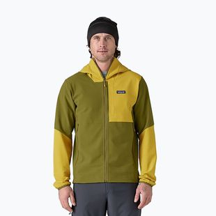 Hanorac pentru bărbați Patagonia R1 TechFace Hoody graze green