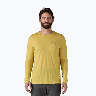 Longsleeve pentru bărbați Patagonia Cap Cool Merino Blend Graphic fitz roy strata/bundle green