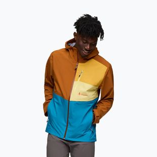Geacă de ploaie pentru bărbați Cotopaxi Impermeo 3L Hooded Shell sienna/lake