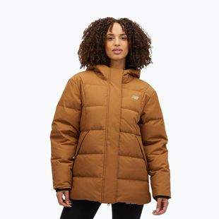 Geacă cu puf pentru femei New Balance NBX Soft Alpine Icon Down brown