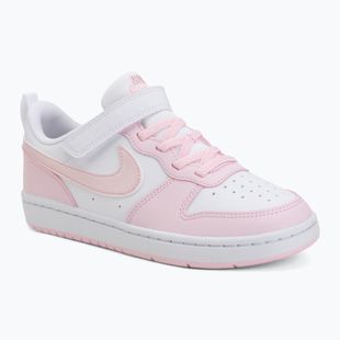 Încălțăminte pentru copii Nike Court Borough Low Recraft white/pink foam