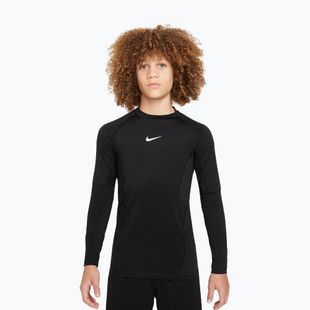 Longsleeve pentru copii Nike Pro Dri-Fit black/white