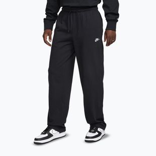 Pantaloni pentru bărbați Nike Sportswear Club Knit Open-Hem black/white