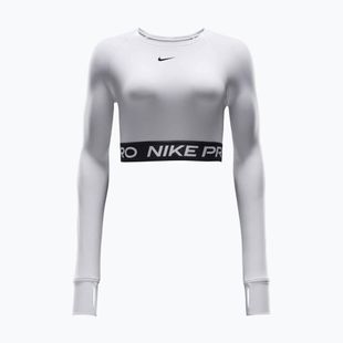 Top de antrenament longsleeve pentru femei Nike Pro 365 Dri-Fit white/black