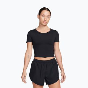 Tricou de antrenament pentru femei Nike One Fitted Dri-Fit Cropped Top black