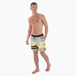 Șort de înot pentru bărbați Hurley Phantom Eco Block Party Volley 17" pineapple