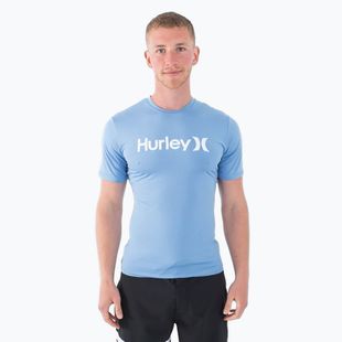 Tricou pentru bărbați  Hurley O&O Quickdry Rashguard aquifer