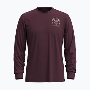 Longsleeve pentru bărbați Smartwool Bear Stare Graphic eggplant