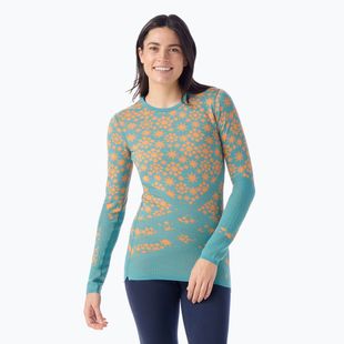Longsleeve termoactiv pentru femei Smartwool Intraknit Thermal Merino Baselayer Pattern Crew cascade