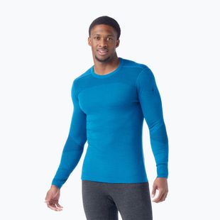 Longsleeve termoactiv pentru bărbați  Smartwool Intraknit Thermal Merino Base Layer Crew nival blue / navy