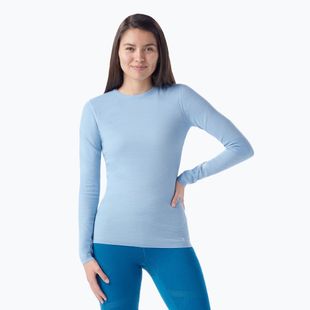 Longsleeve termoactiv pentru femei Smartwool Intraknit Thermal Merino Baselayer Crew serene blue / white