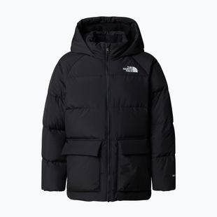 Geacă cu puf pentru copii The North Face Teen North Down Fleece Lined Short Parka tnf black