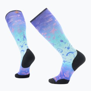 Șosete de schi Smartwool Ski Targeted Cushion Nature Doodles Print OTC capri