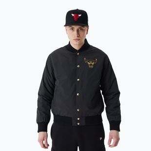 Geacă pentru bărbați New Era NBA Script BP Bomber Chicago Bulls black