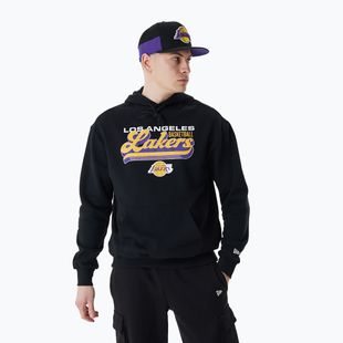 Bluză pentru bărbați New Era NBA Graphic OS Hoody Los Angeles Lakers black