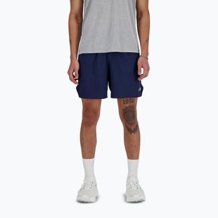 Pantaloni scurți de alergare pentru bărbați New Balance RC Seamless 7" navy