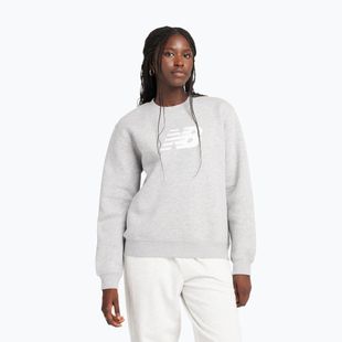 Tricou pentru femei New Balance Sport Fleece Logo Crew atletic gri