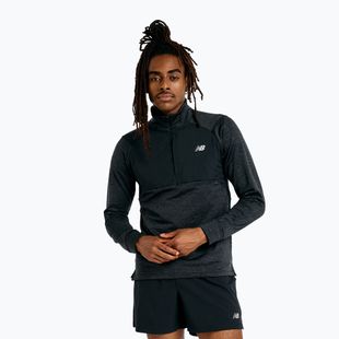 Longsleeve de alergare pentru bărbați New Balance Athletics Heat Grid 1/2 Zip black