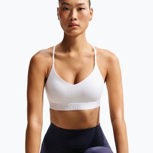 Sutien de antrenament Nike Indy Light Support white/stone mauve