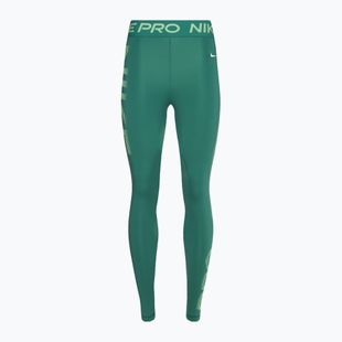 Colanți de antrenament pentru femei Nike Pro Dri-FIT Mid-Rise 7/8 Graphic bicoastal/vapour green/white