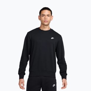 Bluză pentru bărbați Nike Club French Terry Crew Black/White