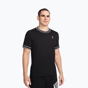 Tricou de tenis pentru bărbați Nike Court Heritage black/white