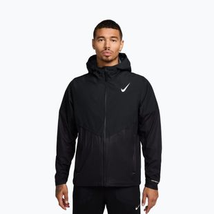 Geacă de alergare pentru bărbați Nike AeroSwift Storm-Fit Aerogami black/summit white