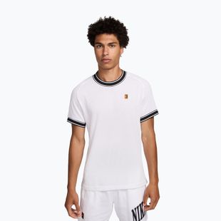 Tricou de tenis pentru bărbați Nike Court Heritage white/black