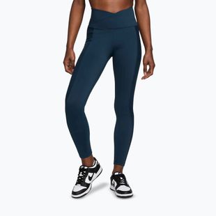 Colanți pentru femei Nike One Wrap High-Waist 7/8 Armory Navy