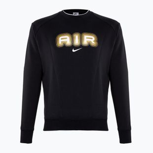 Bluză pentru bărbați Nike Sportstwear Air Crew-Neck black/metallic gold