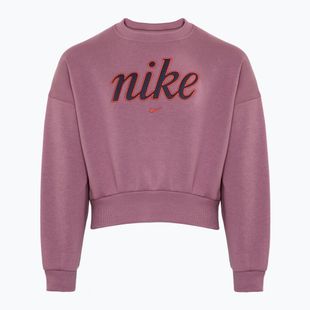 Bluză pentru copii Nike Sportswear Club Fleece plum dust/light wild mango