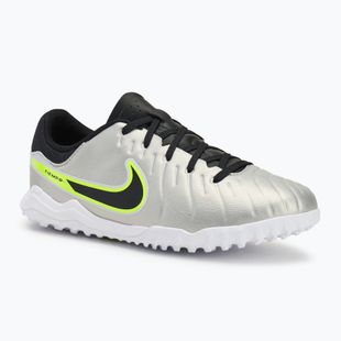 Încălțăminte de fotbal pentru copii Nike Tiempo Legend 10 Academy TF metallic silver/volt/black