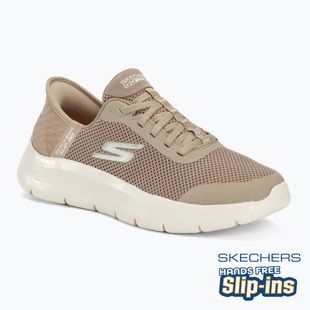 Încălțăminte pentru femei SKECHERS Slip-ins Go Walk Flex Grand Entry taupe/white