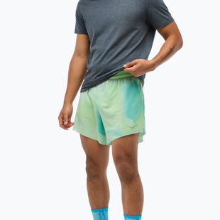 Pantaloni scurți de alergare HOKA Glide With Brief 5" tart apple mist pentru bărbați