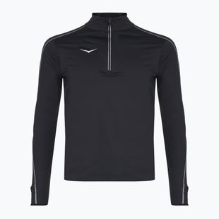 Hanorac de alergare HOKA GlideTech Quarter Zip pentru bărbați negru