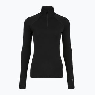 Bluză termoactivă pentru femei Smartwool Classic Thermal Merino Base Layer 1/4 Zip Boxed black