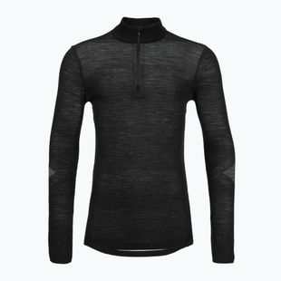 Bluză termoactivă pentru bărbați Smartwool Intraknit Thermal Merino Base Layer 1/4 Zip black/white