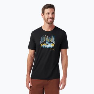 Tricou de trekking Smartwool Vital Peaks Active Graphic Tee black