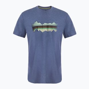 Tricou de trekking Smartwool Mountain Horizon Graphic Tee nightfall blue