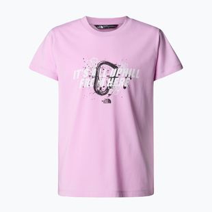 Tricou pentru copii The North Face Graphic Relaxed Tee cyber pink