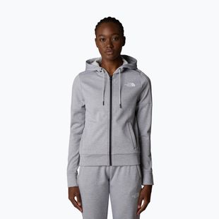 Hanorac pentru femei The North Face Reaxion Fleece Full Zip Hoodie tnf light grey heather