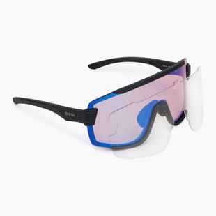 Ochelari de soare Smith Wildcat negru mat/chromapop low light rose blue mirror/clear