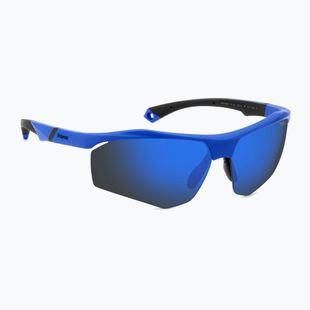 Ochelari de soare Polaroid PLD 7055/S matte blue/blue mirror polarized high contrast
