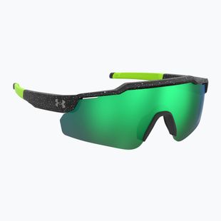 Ochelari de soare pentru copii Under Armour Levelup Jr S3 pattern black white/green multilayer