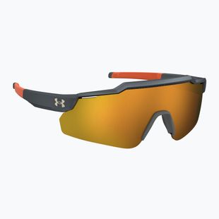 Ochelari de soare pentru copii Under Armour Levelup Jr S3 metalized grey/gold mirror