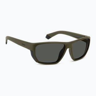 Ochelari de soare pentru bărbați Polaroid PLD 7057/S matte green/grey polarized
