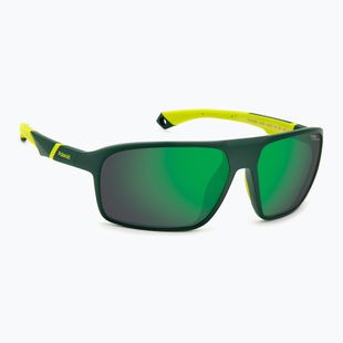 Ochelari de soare pentru bărbați Polaroid PLD 7058/S matte green/green mirror polarized high contrast