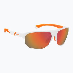 Ochelari de soare pentru bărbați Polaroid PLD 7059/S matte white/red multilayer polarized hc