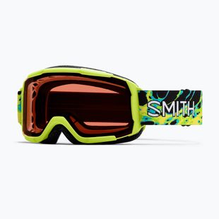 Ochelari de schi pentru copii Smith Daredevil S3 electric lime slime/green solx mirror antifog